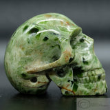 Chrome Chalcedony Human Skull