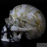 Green Marble Human Skull