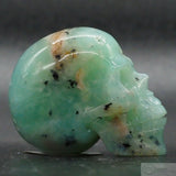 Prehnite Human Skull (Preh08)