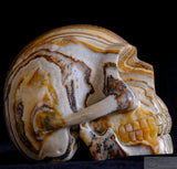 Travertine Onyx Human Skull (TrO02)